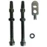 Gurpil Aluminium Presta Ventile 2 Einheiten, Black, 60mm