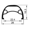 Gurpil Btt 27.5´´ Disc Mtb Vorderrad, Black, 20 x 110mm