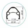 Gurpil Chrina 7s Rennrad-hinterrad, Black, 9 x 130mm