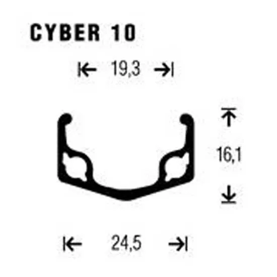 Gurpil Cyber 10 24´´ Qr Mtb Hinterrad Refurbished, Silver, 9 x 135mm Gurpil Cyber 10 24´´ Qr Mtb Hinterrad Refurbished, Silver, 9 x 135mm