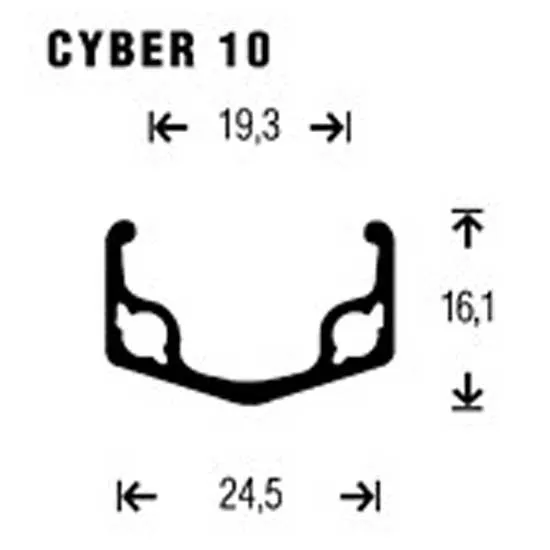 Gurpil Cyber 10 8s 650c Rennrad-hinterrad, Silver, 9 x 135mm, Shimano/Sram HG