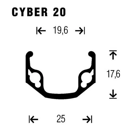 Gurpil Cyber 20 26´´ Disc Mtb Hinterrad, Black, 9 x 135mm, Shimano/Sram HG Gurpil Cyber 20 26´´ Disc Mtb Hinterrad, Black, 9 x 135mm, Shimano/Sram HG