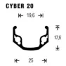 Gurpil Cyber 20 26´´ Disc Mtb Hinterrad, Black, 9 x 135mm, Shimano/Sram HG