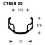 Gurpil Cyber 20 26´´ Mtb Vorderrad, Black, 9 x 100mm