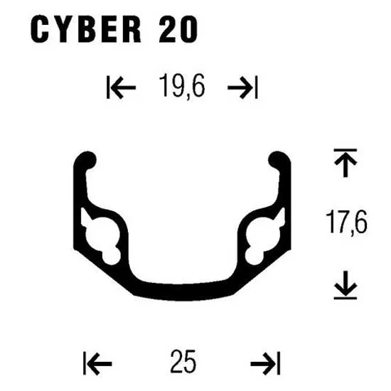 Gurpil Cyber 20 26´´ Mtb Vorderrad