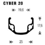 Gurpil Cyber 20 26´´ Mtb Vorderrad
