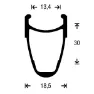 Gurpil Fixed Dp-18 Bearings Disc Tubular Vorderrad