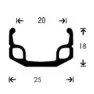 Gurpil Hibrida Zac 20 Rennrad-vorderrad, Silver, 9 x 100mm