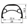 Gurpil Nainer 29´´ 6b Disc Mtb Vorderrad, Black, 9 x 100mm