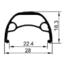 Gurpil Nainer 29´´ Cl Disc Mtb Vorderrad, Black, 9 x 100mm