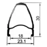 Gurpil New Dpx 11s Rennrad-hinterrad, Black, 9.5 x 130mm, Shimano/Sram HG