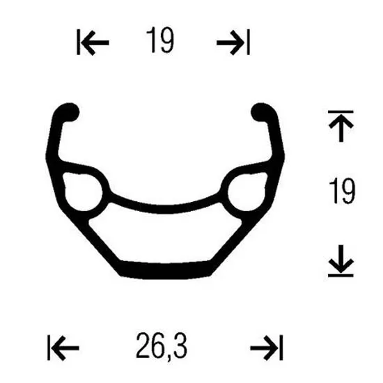 Gurpil Taurus 26´´ Cl Mtb Vorderrad, Black, 9 x 100mm
