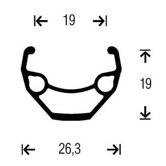 Gurpil Taurus Deore 615 26´´ Cl Disc Mtb Vorderrad, Black, 9 x 100mm