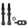 Gurpil Tubeless Aluminium Ventile 2 Einheiten, Black, 80mm