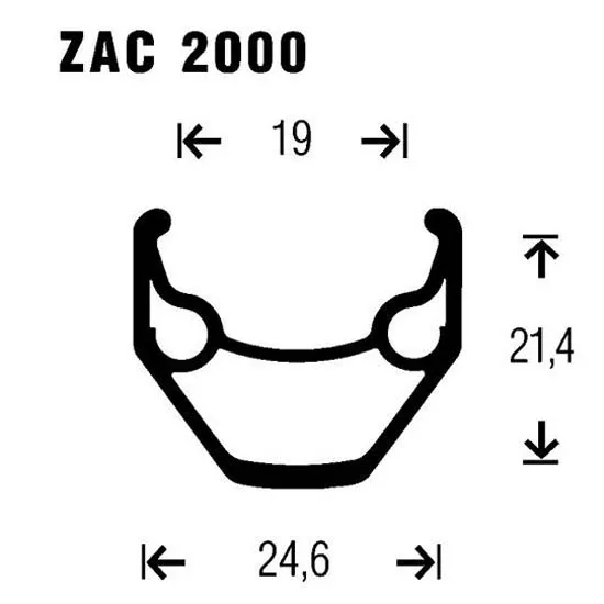 Gurpil Zac M615 26´´ Cl Disc Mtb Vorderrad, Black, 9 x 100mm