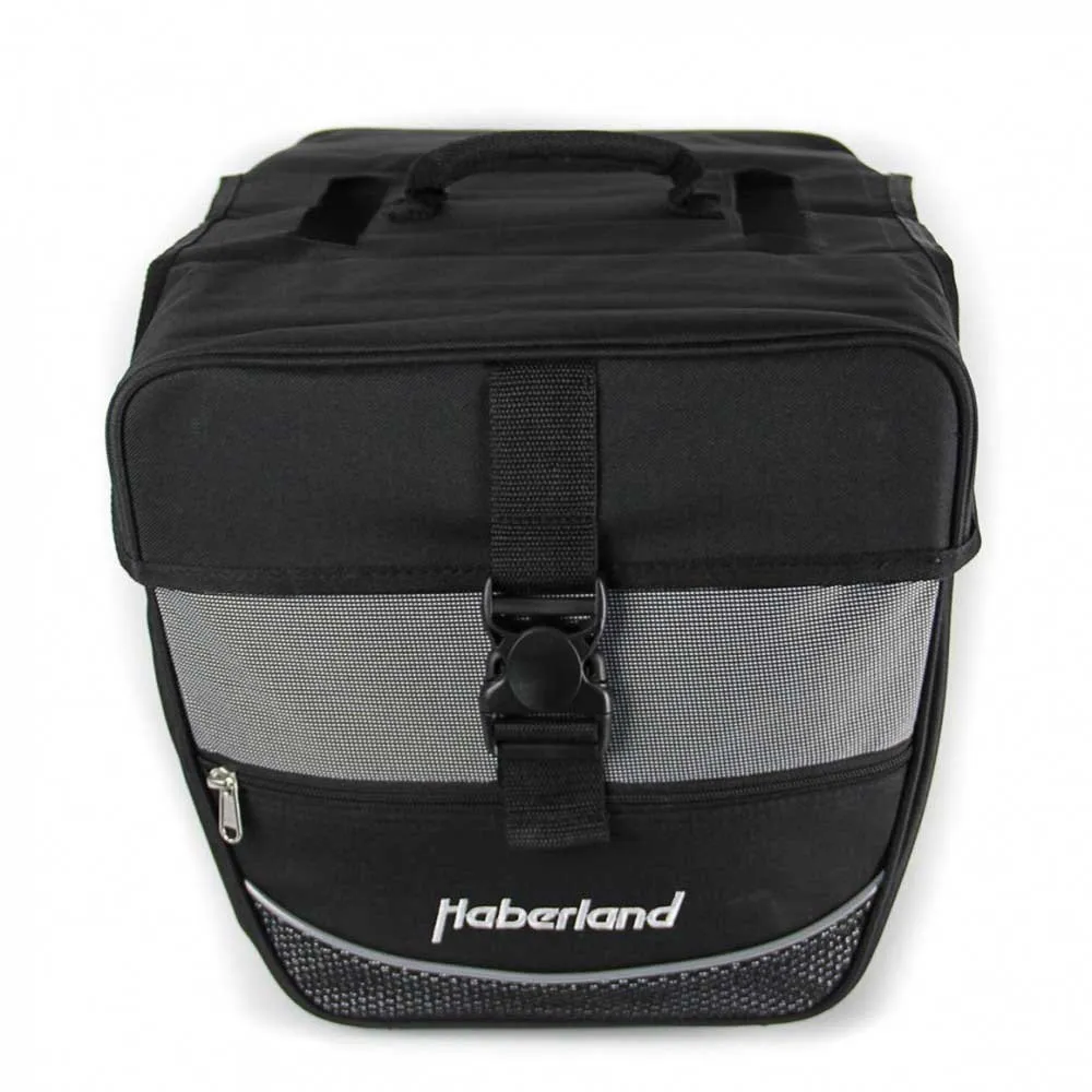 Haberland Einsteiger Serie Fahrradtaschen 25l, Black / silver, One Size Haberland Einsteiger Serie Fahrradtaschen 25l, Black / silver, One Size
