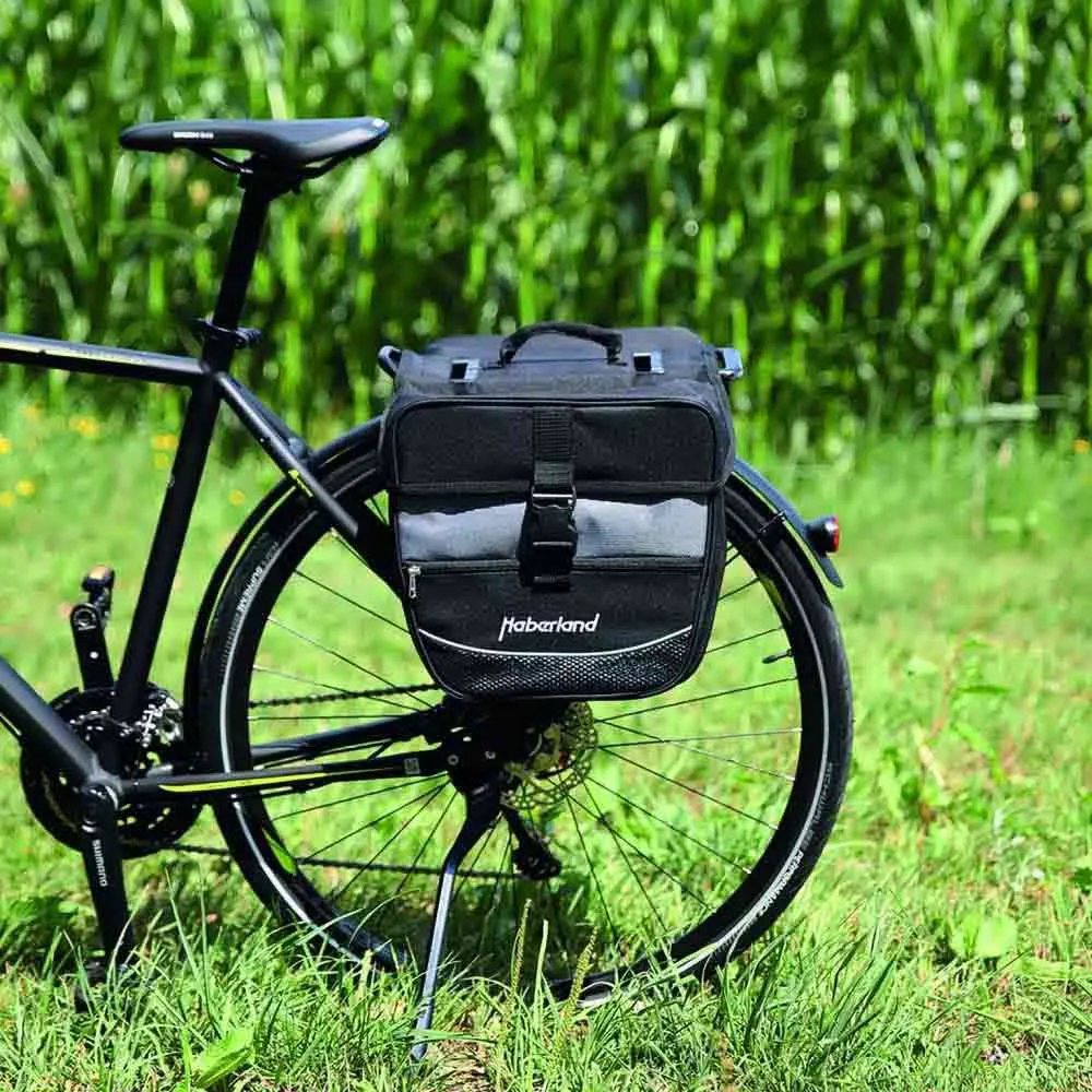 Haberland Einsteiger Serie Fahrradtaschen 25l, Black / silver, One Size Haberland Einsteiger Serie Fahrradtaschen 25l, Black / silver, One Size