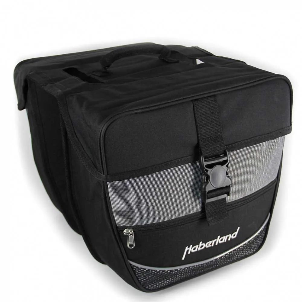 Haberland Einsteiger Serie Fahrradtaschen 25l, Black / silver, One Size Haberland Einsteiger Serie Fahrradtaschen 25l, Black / silver, One Size