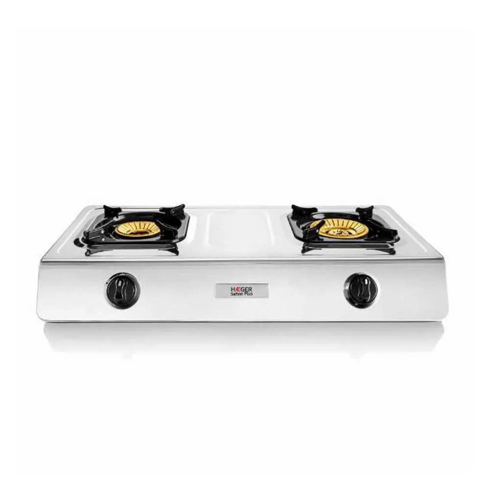 Haeger Safine Plus Gaskocher Campingküche 2 Brennern, White, One Size