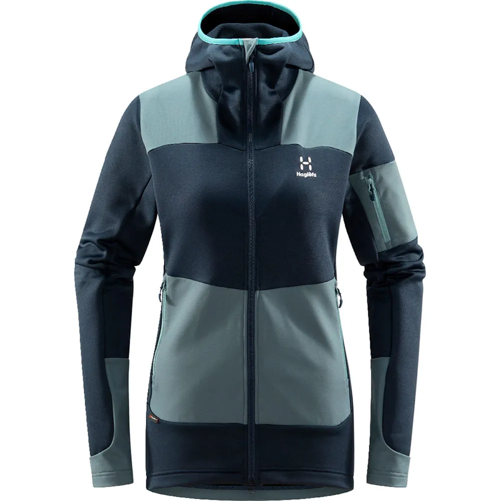Haglöfs Astral Fleece Mit Durchgehendem Reißverschluss, Tarn blue / s Haglöfs Astral Fleece Mit Durchgehendem Reißverschluss, Tarn blue / s