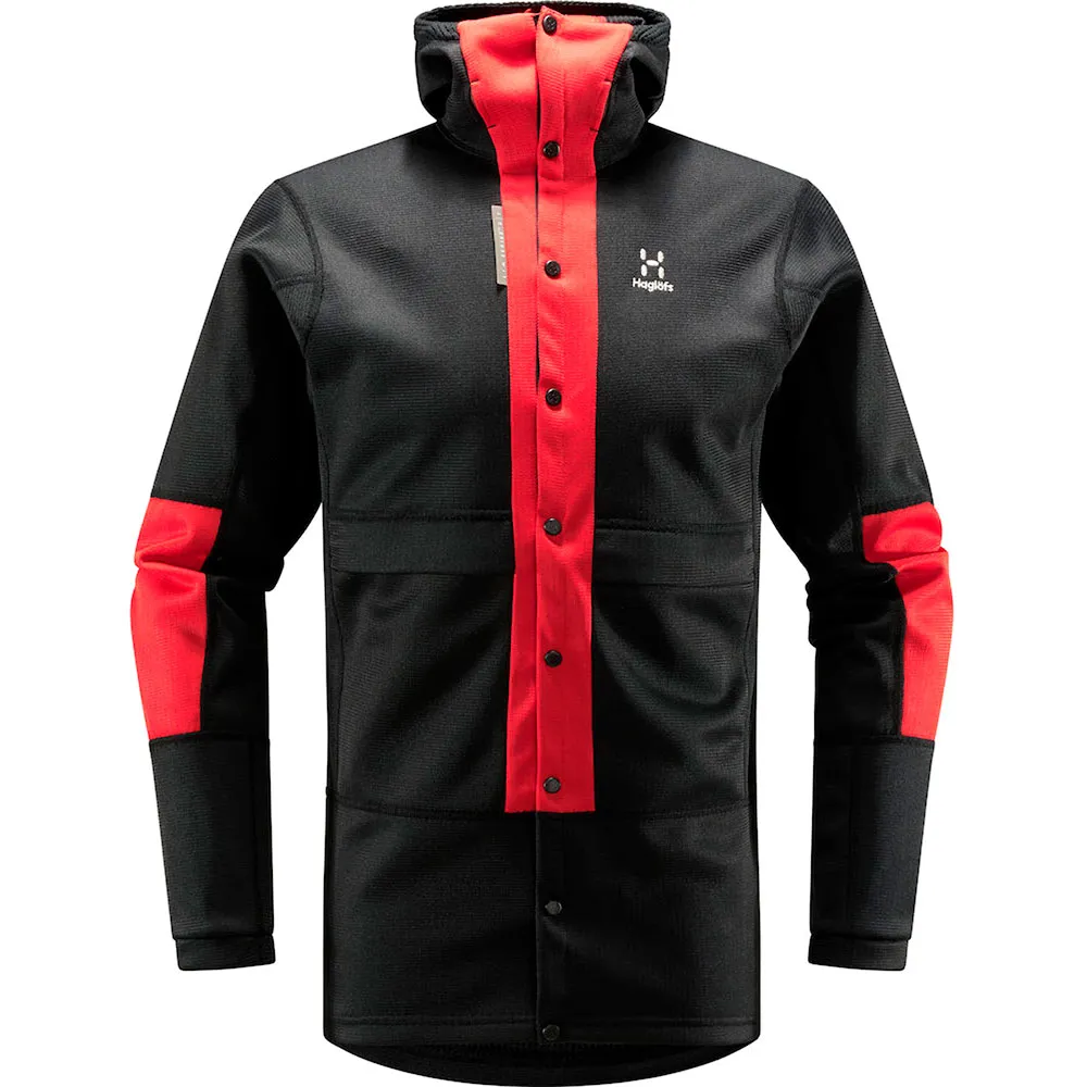 Haglöfs L.i.m Zt Sync 1 Mid Jacke, True black / zenith red 1
