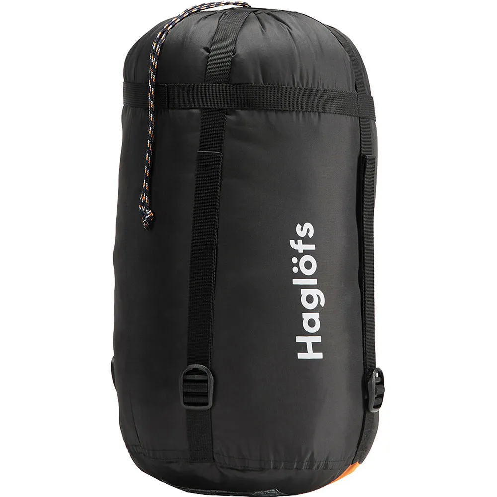 Haglöfs Moonlite -1ºc Schlafsack, Tangerine / gravel grey, Left Zipper Haglöfs Moonlite -1ºc Schlafsack, Tangerine / gravel grey, Left Zipper