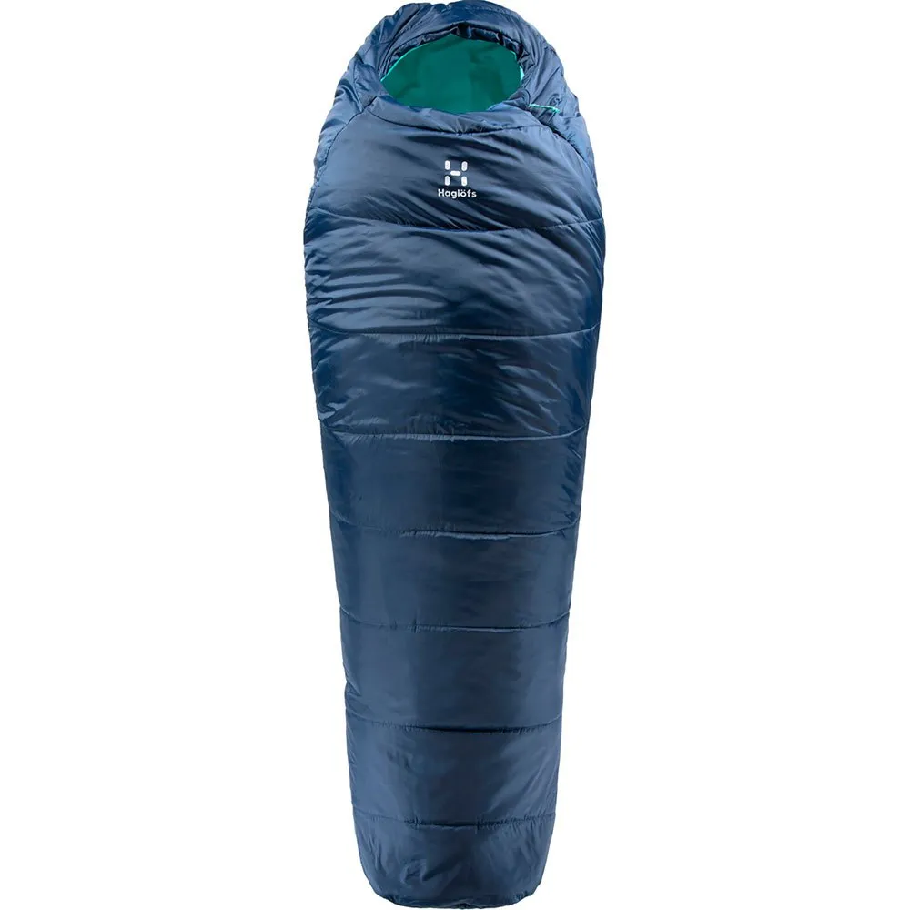 Haglöfs Musca -13ºc Schlafsack, Midnight blue / mint, Left Zipper Haglöfs Musca -13ºc Schlafsack, Midnight blue / mint, Left Zipper