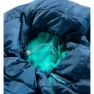 Haglöfs Musca -1ºc Schlafsack, Midnight blue / mint, Left Zipper