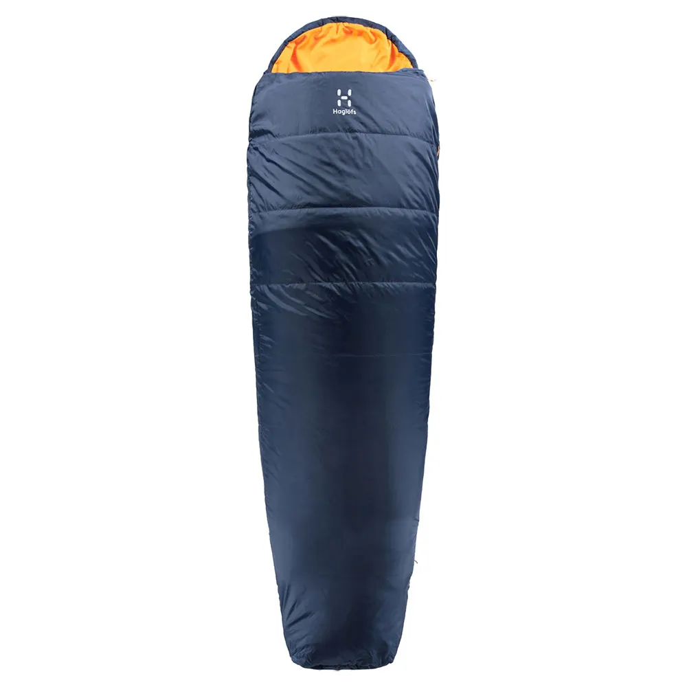 Haglöfs Tarius Lite +8 Schlafsack, Midnight blue / tangerine, Left Zipper Haglöfs Tarius Lite +8 Schlafsack, Midnight blue / tangerine, Left Zipper
