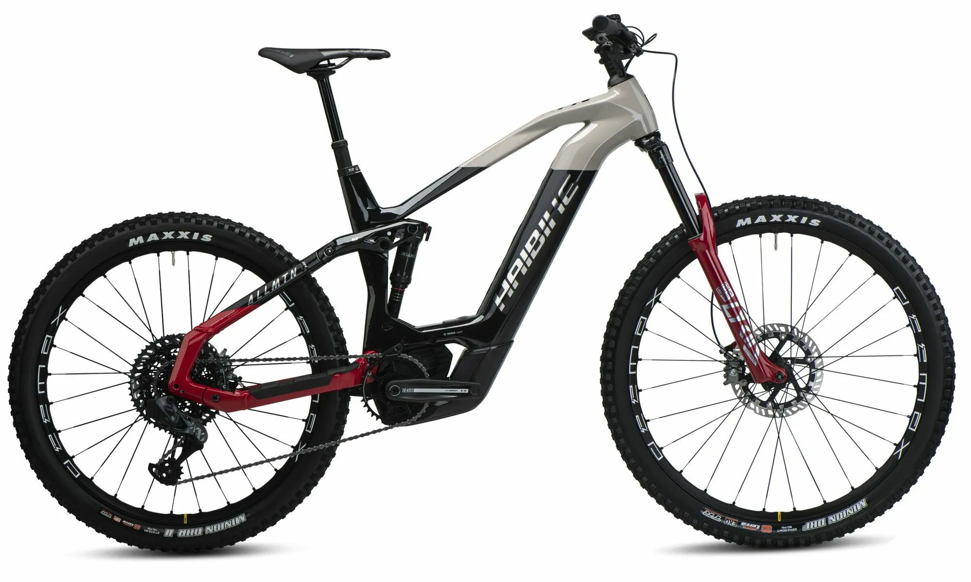 HAIBIKE AllMtn CF SE gloss black grey red chrome 29"/27,5" 750 Wh Diamant, Hersteller-gloss black grey red chrome, 50cm HAIBIKE AllMtn CF SE gloss black grey red chrome 29"/27,5" 750 Wh Diamant, Hersteller-gloss black grey red chrome, 50cm