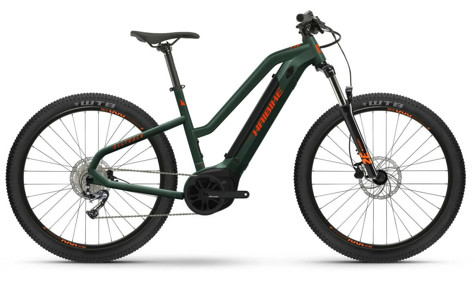 HAIBIKE ALLTRACK olive/orange matt 27,5" 500 Wh Trapez, Dunkelgrün, 37cm HAIBIKE ALLTRACK olive/orange matt 27,5" 500 Wh Trapez, Dunkelgrün, 37cm