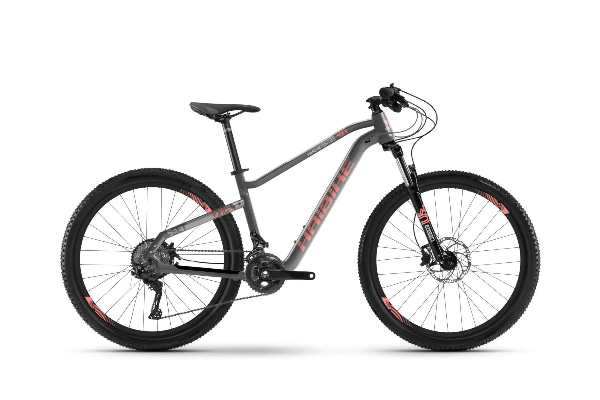 HAIBIKE SEET HardSeven Life 3.0 Grau/Coral/Grau 27,5" Diamant, Hersteller-grau/coral/grau, 50cm HAIBIKE SEET HardSeven Life 3.0 Grau/Coral/Grau 27,5" Diamant, Hersteller-grau/coral/grau, 50cm
