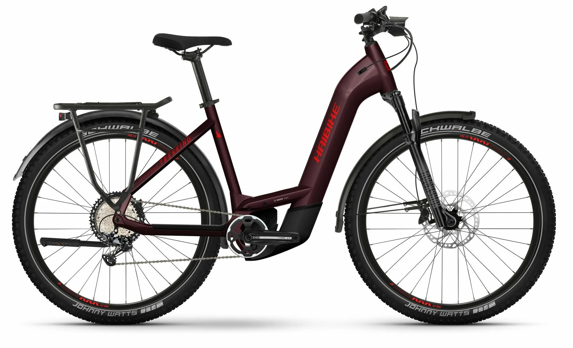 HAIBIKE Trekking 11 tuscan/neon red-gloss 27,5" 750 Wh Wave, Dunkelrot, 46cm HAIBIKE Trekking 11 tuscan/neon red-gloss 27,5" 750 Wh Wave, Dunkelrot, 46cm