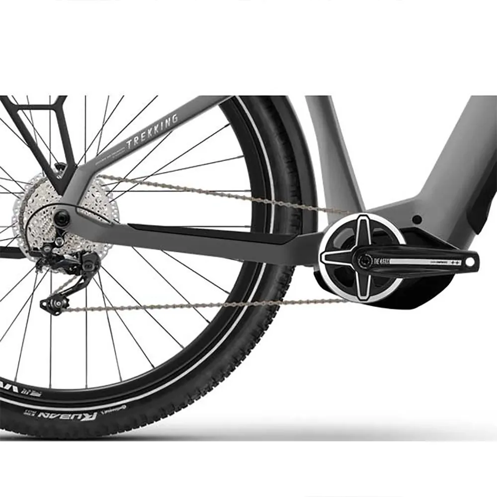 HAIBIKE Trekking 4 High Elektrofahrrad, Silver / pearl, S, 500Wh
