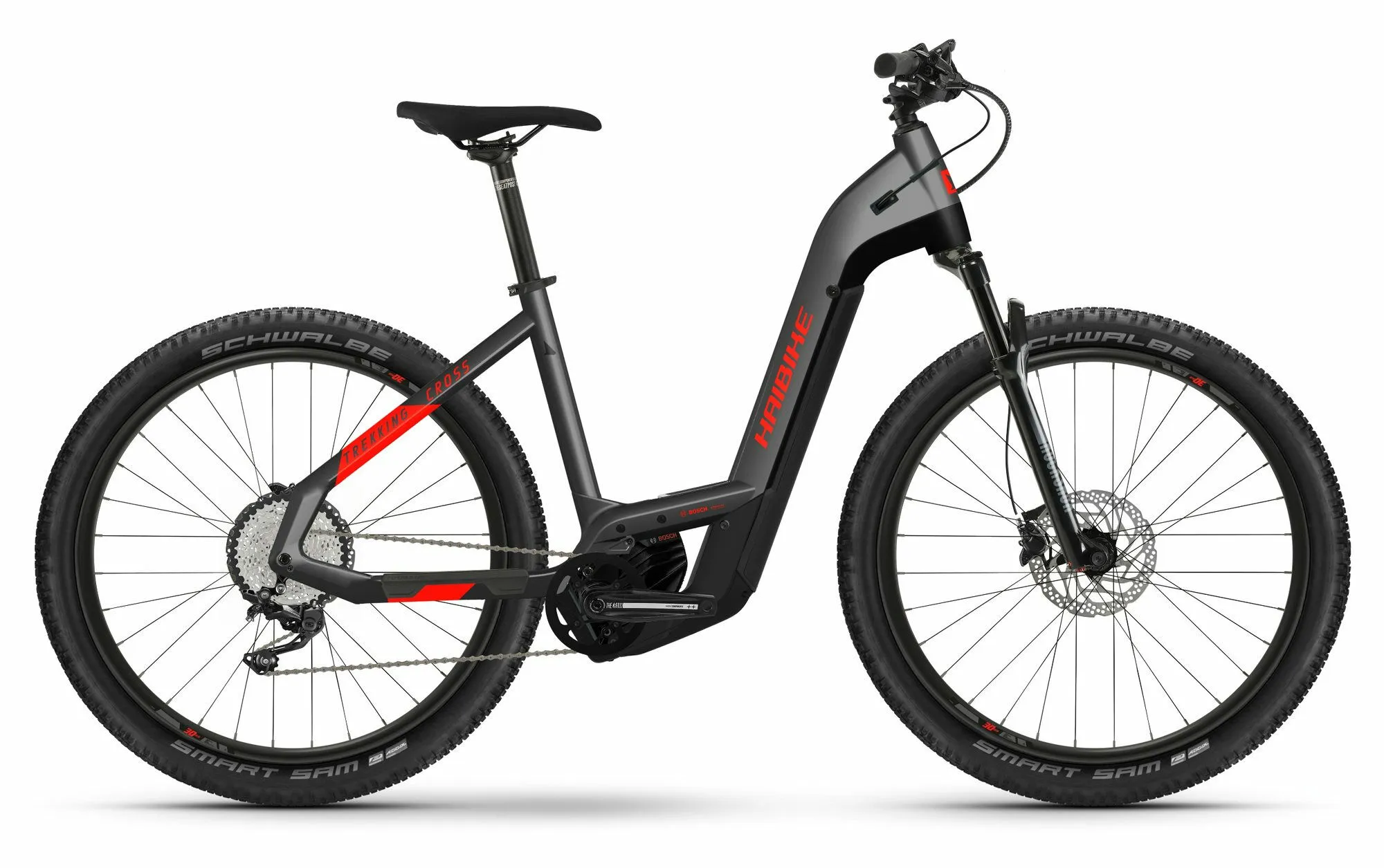 HAIBIKE Trekking 9 Cross anthracite/red 27,5" 625 Wh Wave HAIBIKE Trekking 9 Cross anthracite/red 27,5" 625 Wh Wave