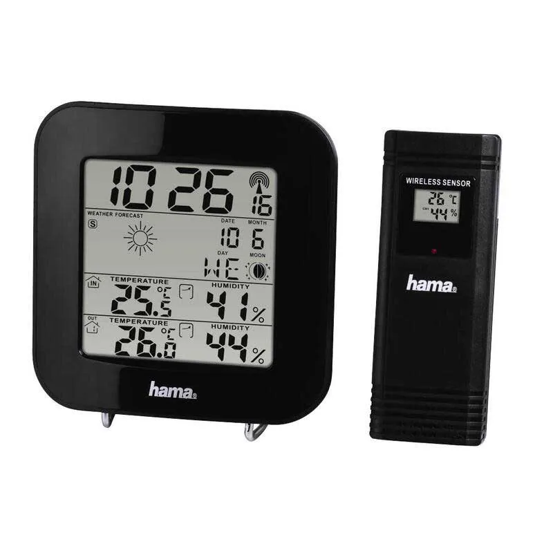 Hama Ews-200 Wetterstation, Black, One Size Hama Ews-200 Wetterstation, Black, One Size