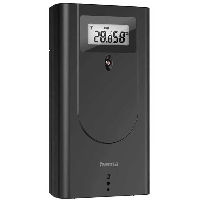 Hama Line L Wetterstation, Black, One Size Hama Line L Wetterstation, Black, One Size