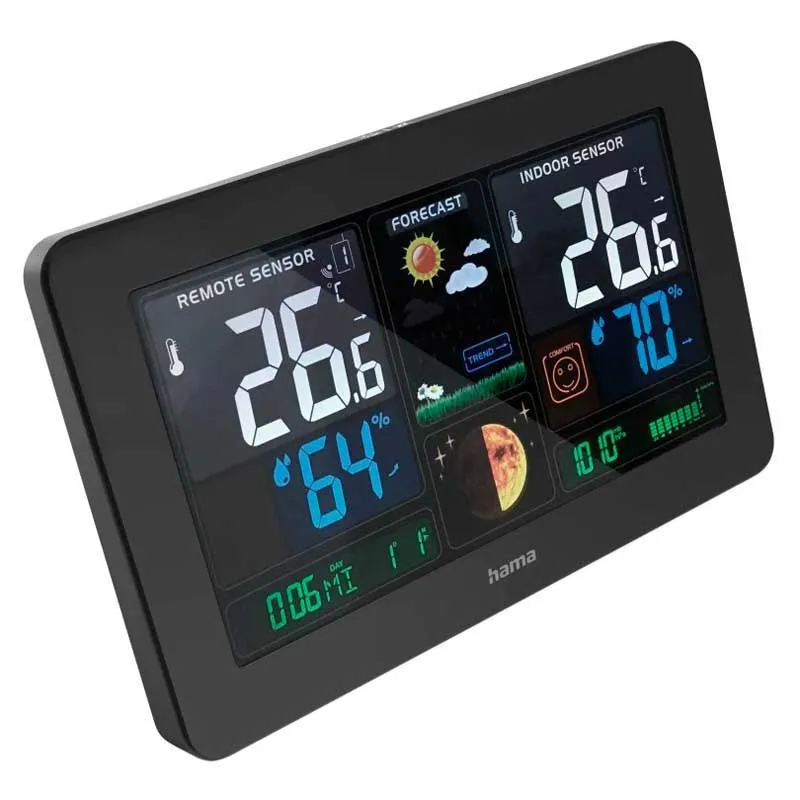 Hama Premium Wetterstation, Black, One Size Hama Premium Wetterstation, Black, One Size