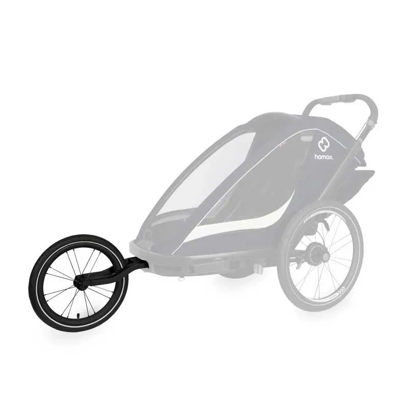 Hamax Breeze/cocoon Anhängerrad, Black, One Size
