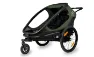 Hamax Outback 2 Sitzer - Kinderanhänger, Green / black, Max 44kg