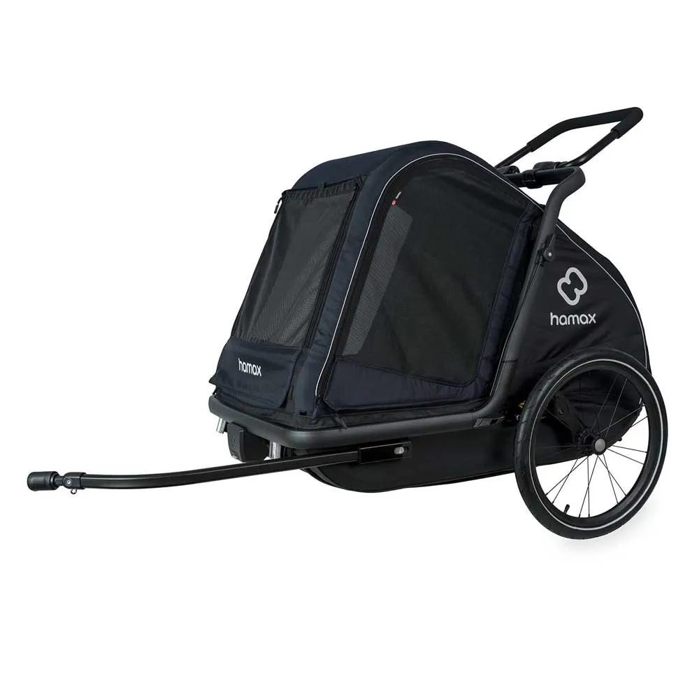 Hamax Pluto Anhängerset Für Große Hunde, Navy / black, One Size Hamax Pluto Anhängerset Für Große Hunde, Navy / black, One Size