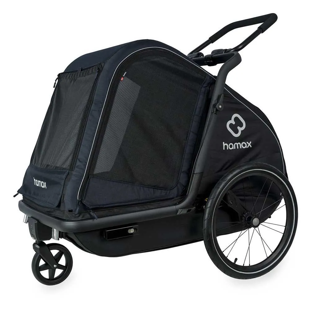 Hamax Pluto Anhängerset Für Große Hunde, Navy / black, One Size Hamax Pluto Anhängerset Für Große Hunde, Navy / black, One Size