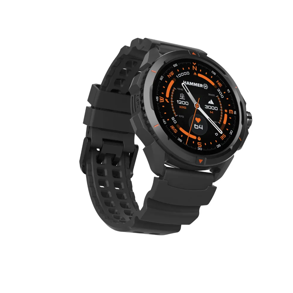 Hammer Watch 2 Smartwatch, Black Hammer Watch 2 Smartwatch, Black