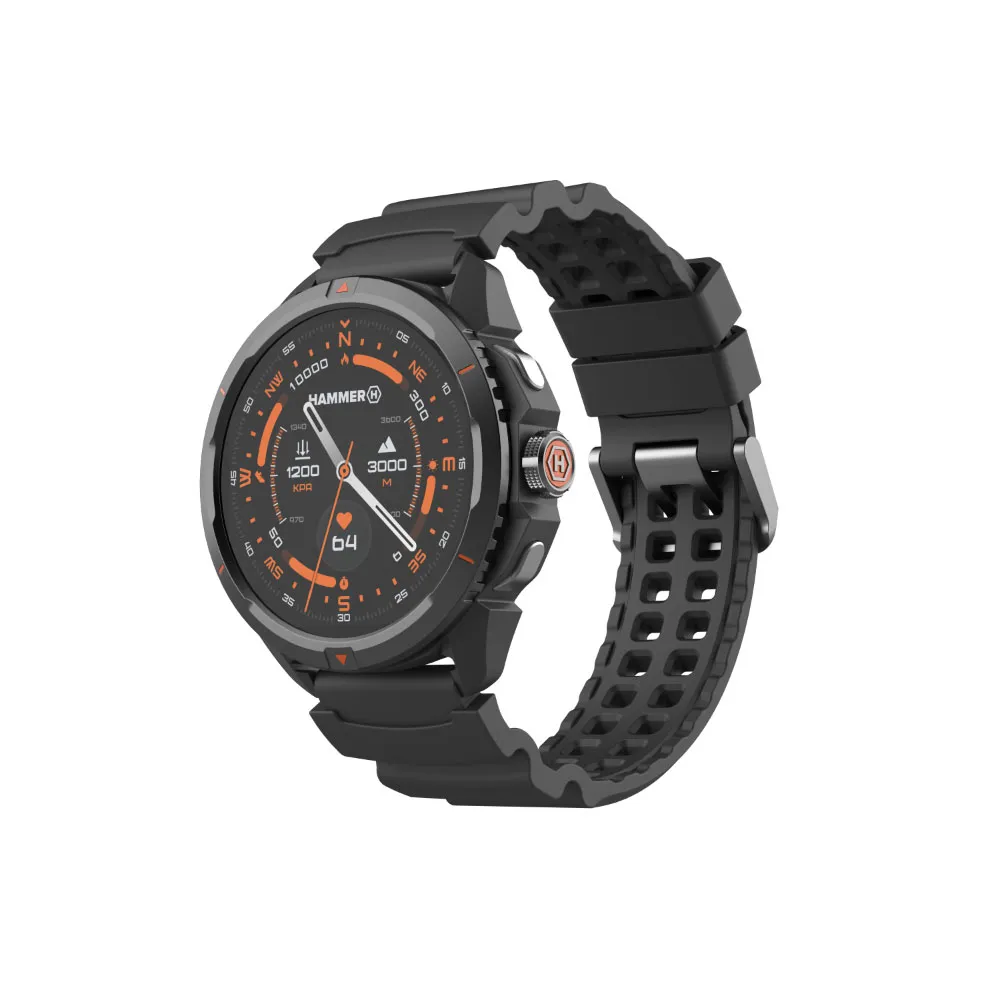 Hammer Watch 2 Smartwatch, Black Hammer Watch 2 Smartwatch, Black