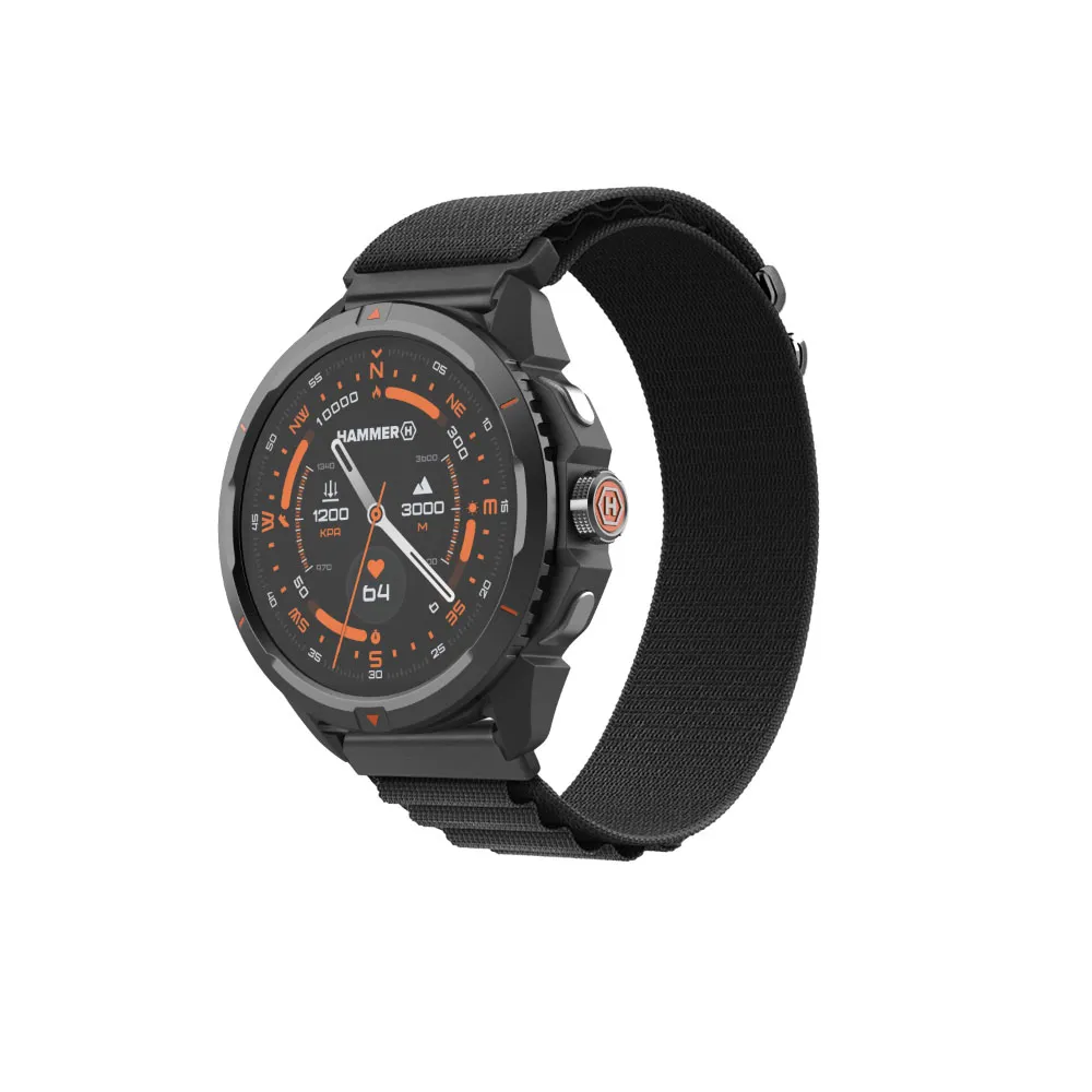 Hammer Watch 2 Smartwatch, Black Hammer Watch 2 Smartwatch, Black