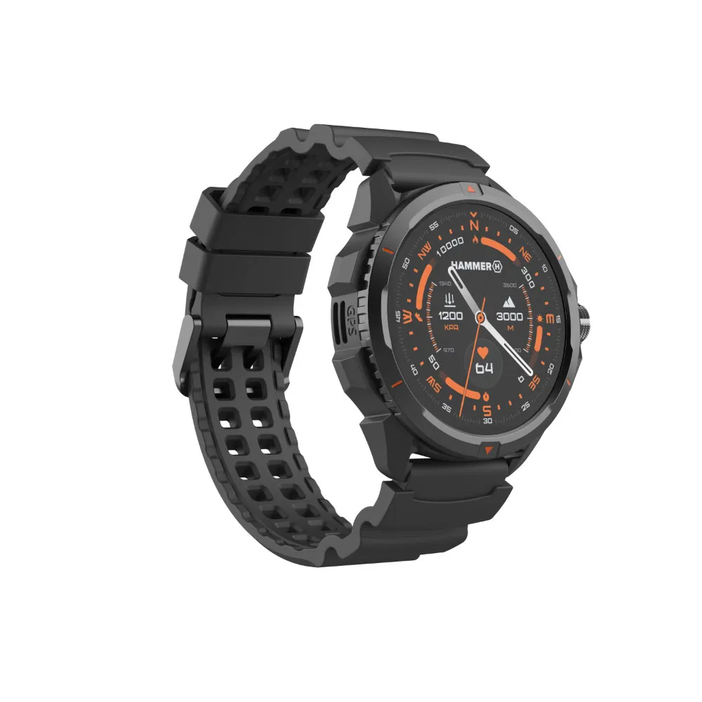 Hammer Watch 2 Smartwatch, Black Hammer Watch 2 Smartwatch, Black
