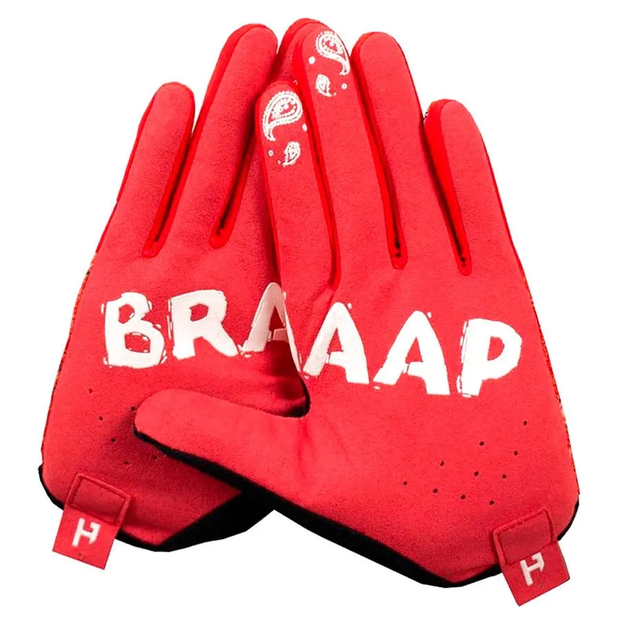 Handup Braaap Paisley Handschuhe, Red Handup Braaap Paisley Handschuhe, Red