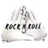 Handup White Snake Handschuhe, White / black