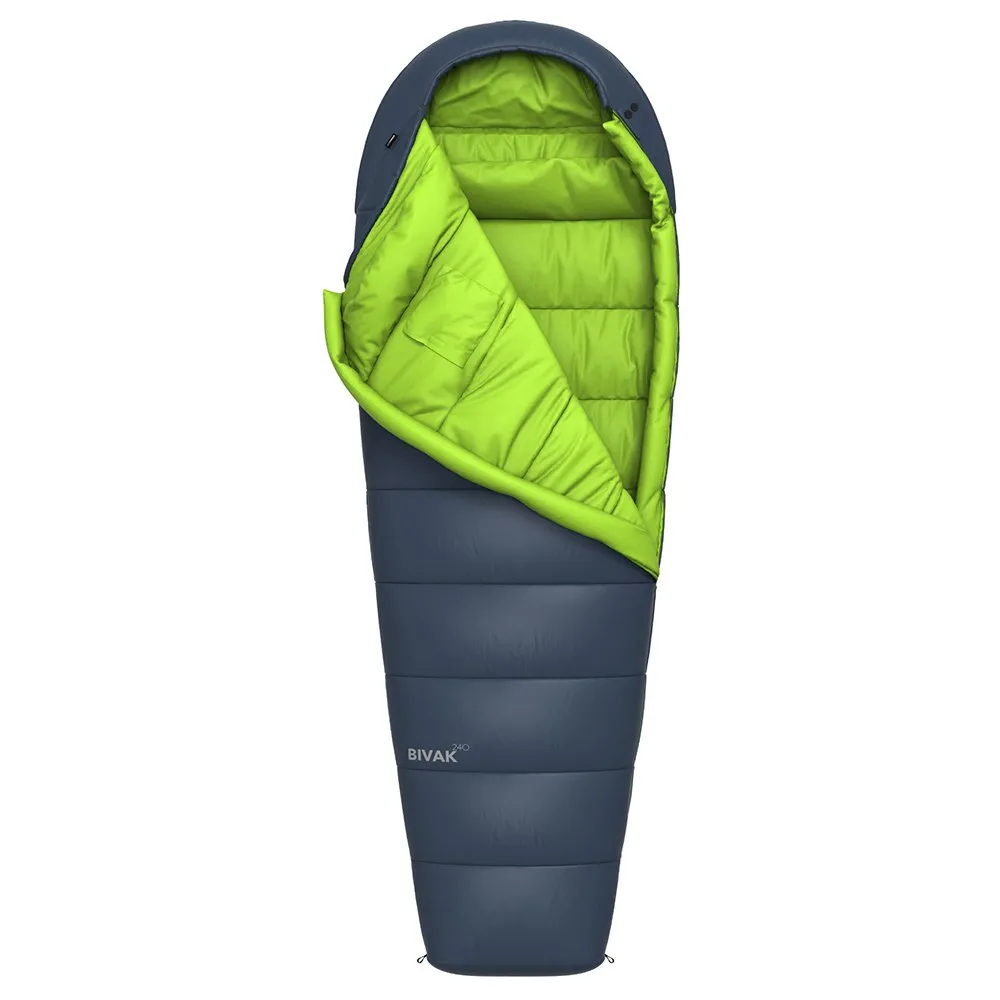 Hannah Bivak 240 Schlafsack, Midnight navy / lime green ii, Left Zipper Hannah Bivak 240 Schlafsack, Midnight navy / lime green ii, Left Zipper