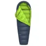 Hannah Bivak 240 Schlafsack, Midnight navy / lime green ii, Left Zipper